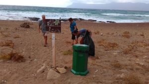 Volunteer bin on Kalyviani