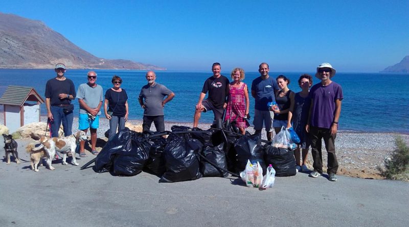 Beach Cleaning in Gramvousa Team