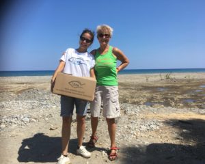 Beach cleaning too kit for Kissamos Beach Cleaning team